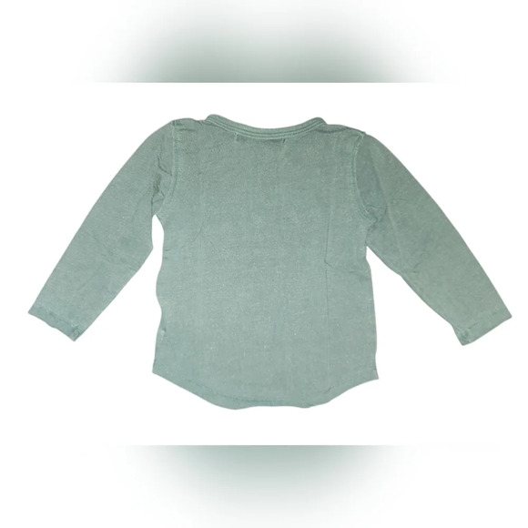 NWT Miki Miette Long Sleeve Infant Shirt in Pine Green Size 9 Months - Picture 2 of 6